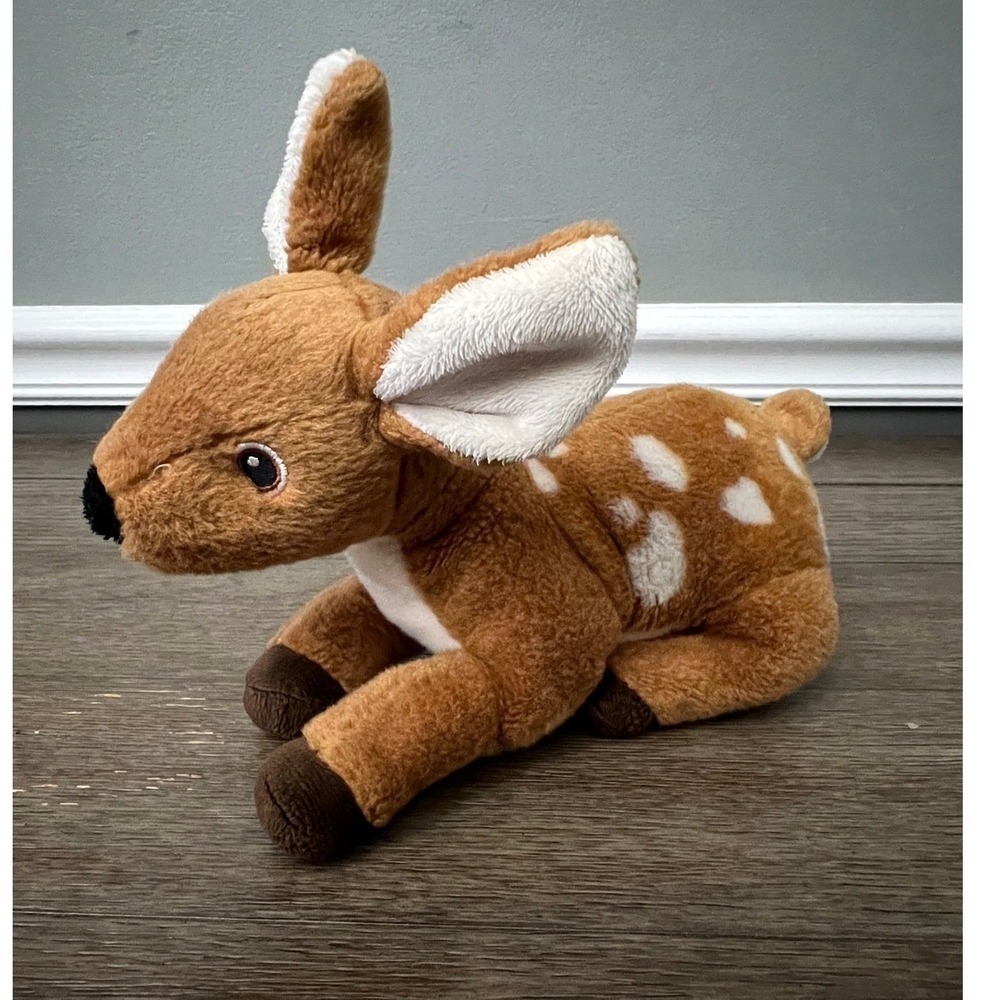 Aurora Eco Nation Fawn Deer Plush Sustainable Brown Spotted Stuffed Animal Toy